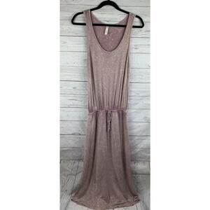 Primi Maxi Dress Womens small purple weathered tank‎ maxi dress-drawstring waist